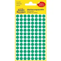 Avery Markeringspunten Ø 8 mm, groen 3012 - 8 stuks