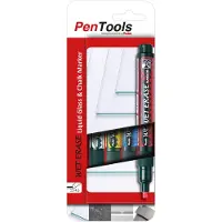 Pentel SMW26 Krijtmarker Kleurenassortiment Medium Beitelpunt 4 mm 4 Stuks