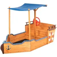 HOME DELUXE Zandbak boot MUD BOX met dak - met opbergvak (160 x 103cm)