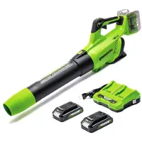 Greenworks 48V (24V x 2) accublazer met axiale zuigkracht, borstelloze motor en turbofunctie