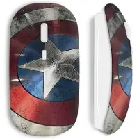 MANIACASE Draadloze Muis Captain America Schild