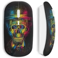 MANIACASE Draadloze Muis Met Multikleurige Skull