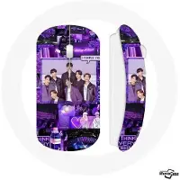 MANIACASE Draadloze Muis - BTS - Purple You - USB Wifi Stick - Compatibel met Mac en PC - Multicolor
