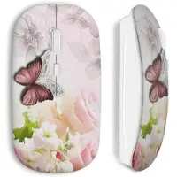MANIACASE Draadloze muis Bloemen vlinders
