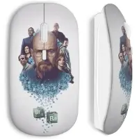 MANIACASE Draadloze Muis - - Walter White Heisenberg - Inclusief wifi USB-stick - Compatibel met Mac en PC - Wit