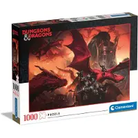 Clementoni - Puzzel - Dungeons and Dragons - Dragon riders - 1000 stukjes