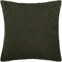 QUVIO Sierkussenhoes teddy - 45x45cm - Donker groen