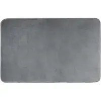 QUVIO Badmat - 50 x 80 cm - Grijs - Microvezel