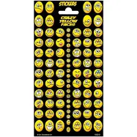 Totum Stickers Crazy Yellow Faces