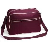 Bagbase Retro Schoudertas Burgundy 18 Liter
