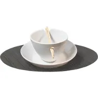 Krumble Placemat - Ovaal - Grijs