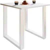 VCM Premium houten eettafel | H. 76 x B. 80 x D. 50 cm | Keukentafel Eettafel Xona U