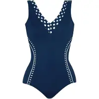 Sunmarin Badpak donkerblauw / wit