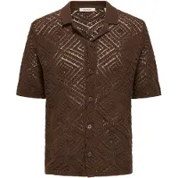 Only & Sons Gebreid vest 'ONSKolmar' donkerbruin