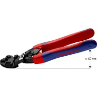 Knipex CoBolt compacte boutensnijtang | Slanke meer-componentengrepen | Zwart geatramenteerd - 71 22 200 SB