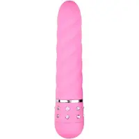 EasyToys Diamond - vibrator staaf getwist - siliconen pink