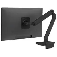 Ergotron Monitorarm MXV 45-607-224, voor 1 beeldscherm tot 34″ & tot 9,1 kg, in hoogte verstelbaar/zwenkbaar/kantelbaar/draaibaar, tafelklem voor verschuifbare panelen, zwart.