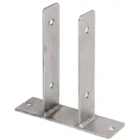 Alberts 212902 U-paalhouder | om op te schroeven | rvs | vrije breedte 71 mm