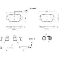 Brembo Remblokkenset, schijfrem P 48 004
