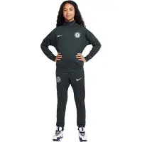 Nike Chelsea Academy Pro Trainingspak Full-Zip 2025-2026 Kids Donkergroen Wit