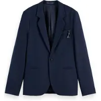 Scotch & Soda Relaxed Wool-blend Single-button Blazer Night Maat: S | Blazers Outlet | Heren | Zwart