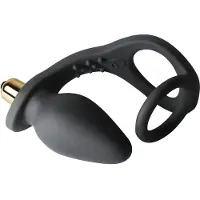 Rocks-Off RO-ZEN - dubbele penisring en anale vibrator - siliconen