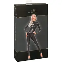 Noir - catsuit voor dames - slangendessin - zwart - XL