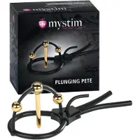 Mystim - elektro penisstimulatie - Plunging Pete - siliconen