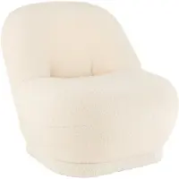 J-Line zetel teddy bouclé 78x88x72cm