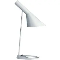 Louis Poulsen AJ tafellamp getrokken staal / roestvrij staal E27