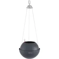 Lechuza BOLA color 32 - Plantenbak - met uitneembare binnenbak - met bewateringssysteem - ALL-IN-ONE set met LECHUZA-PON - leisteengrijs