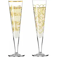 Ritzenhoff Champagnergläser Goldnacht 205 ml Set van 2