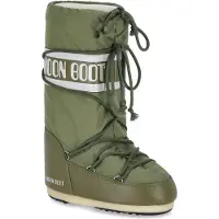 Moon Boot Enkellaarzen - Mb Icon Nylon Boots Khaki 80d1400440 in groen | Maat 42 (EU)