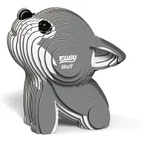 Carletto Deutschland 3D Puzzel - Wolf - Wilde Dieren - Duurzaam - Verzamel Ze Allemaal - 6 Jaar