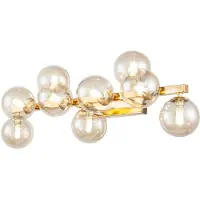 Maytoni Wandlamp Dallas, dimbaar, messing / goud, Woon-/ Eetkamer, metaal, Modern, wandlamp