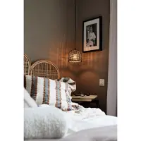 PR Home Hanglamp Cebu, dimbaar, hout licht, Woon-/ Eetkamer, Hout, Landelijk, Hanglamp