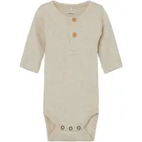 Name it Rompertje/body 'Kab' beige gemêleerd