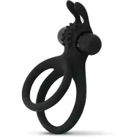 Easytoys Men Only Share Ring - Dubbele Vibrerende Cockring Met Rabbit Oortjes