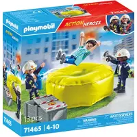 Playmobil Action Heroes 71465 Brandweermannen met reddingskussen