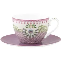 Pip studio Kop & Schotel Lily & Lotus Tiles Lilac 280 ml