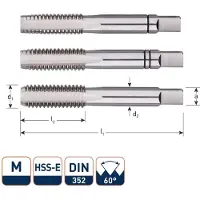 Rotec HSS-E Handtappenset 3-dlg DIN 352 metrisch M14x2,0 - 3011400