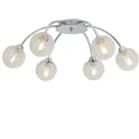 Kamome vidaXL Plafondlamp met 6 LED-lampen G9, 240W