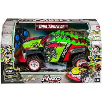 Nikko RC auto Dino Truck - Bestuurbare auto voor binnen en buiten - 4WD Off-Road Amfibievoertuig - Inclusief USB accu + lader - 14km/u - vanaf 6 jaar