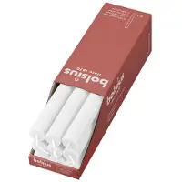 Bolsius Rustiek tafelkaars Cloudy Wit 9x wit Wax Bolsius Kaars