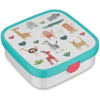 Mepal Bento lunchbox groot Campus - 1.25 l - Inclusief 2 uitneembare lekdichte bentobakjes & vorkje - Animal Friends