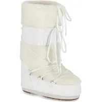 Moon Boot Dames Icon imitatiebontlaarzen wit (35/38), Plat, Geen, Casual, Sneeuw 80D1408900