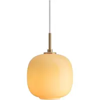 Louis Poulsen VL45 Radiohus hanglamp Ø17,5 cm Brass-amber glass