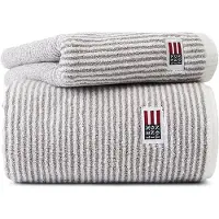 Lexington Icons Original Striped badhanddoek 70x130 cm White-gray