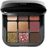 KIKO Milano Glamour Multi Finish Eyeshadow Palette Oogschaduwpalette 2.5 g 03 Burgundy Notes