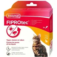 Beaphar 2x Fiprotec Anti Vlooiendruppels Kat vanaf 1 kg 4 stuks